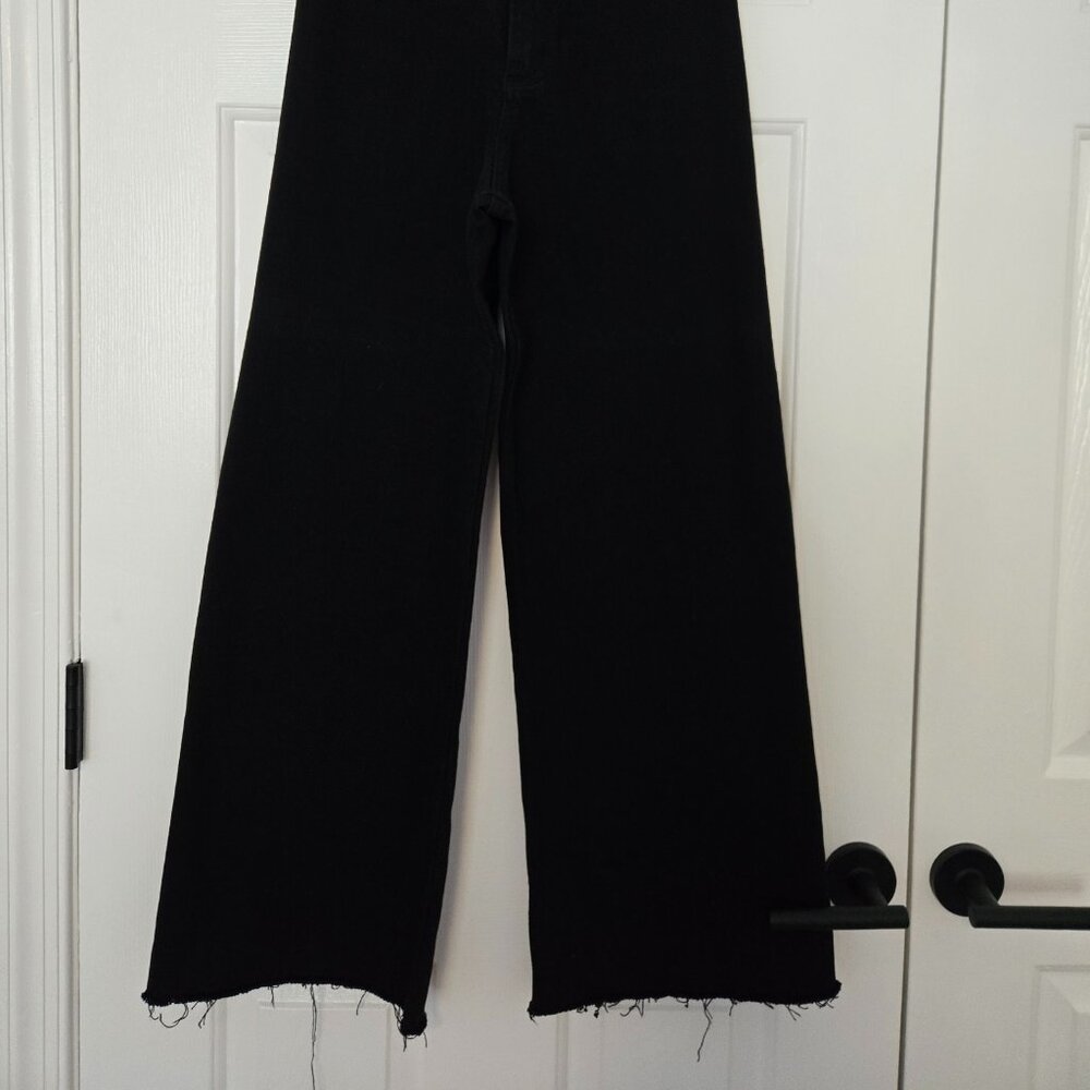 Miou Muse Black Straight Wide Leg Denim - Size Small - NWOT - Picture 8 of 9